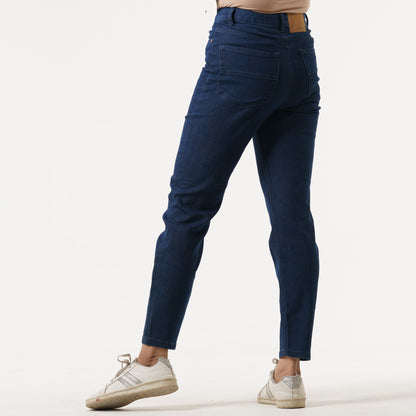 Womens Dark Blue Denim Pant