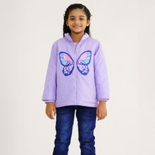 Load image into Gallery viewer, Baby Girls Lavender Quilted Jacket
