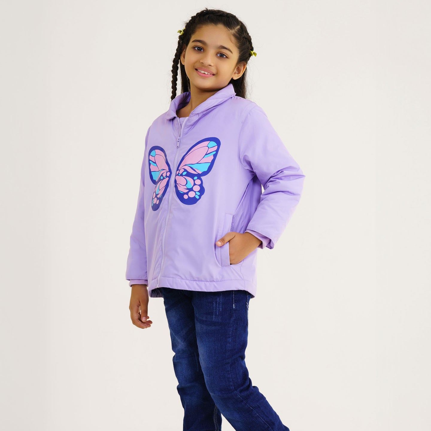 Baby Girls Lavender Quilted Jacket