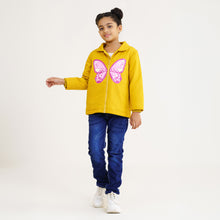 Load image into Gallery viewer, Baby Girls Mustard Quilted Jacket
