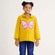 Load image into Gallery viewer, Baby Girls Mustard Quilted Jacket
