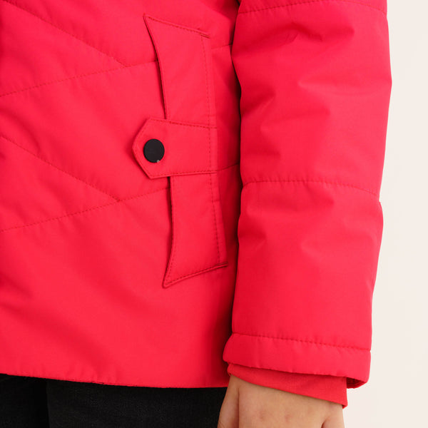 Girls Quilted Hot Pink Jacket