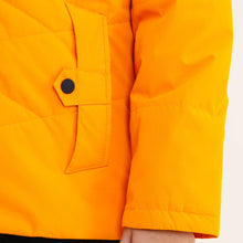 Load image into Gallery viewer, Girls Quilted Orange Jacket
