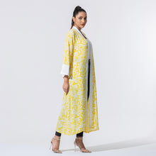 Load image into Gallery viewer, Womens White &amp; Yellow Printed Shrug
