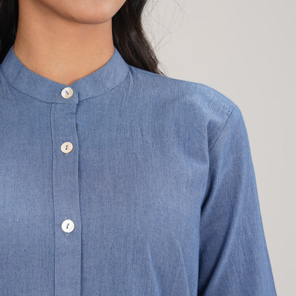 Women Sky Blue Shirt