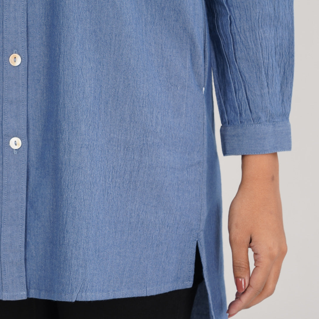 Women Sky Blue Shirt