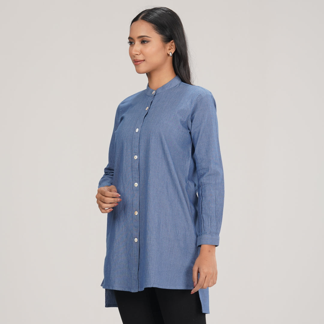 Women Sky Blue Shirt