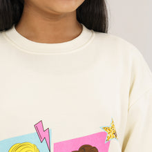 Load image into Gallery viewer, Girls Light Beige Sweatshirt
