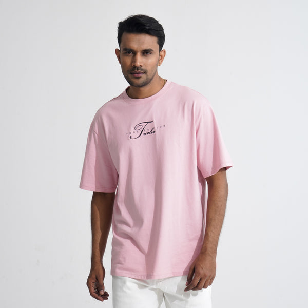 Mens Dust Pink Oversized T-Shirt