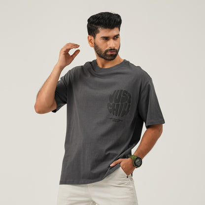 Mens Gray Oversize T-shirt