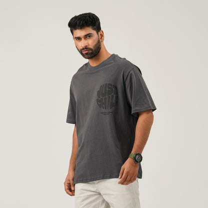 Mens Gray Oversize T-shirt