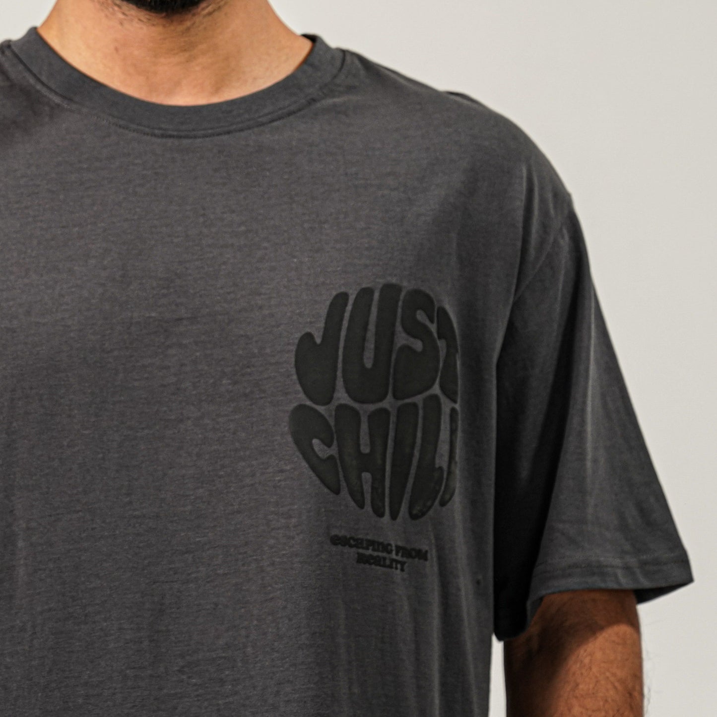 Mens Gray Oversize T-shirt