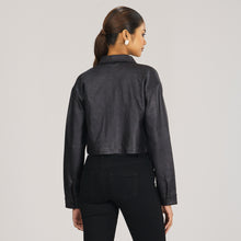 Load image into Gallery viewer, Womens Black Twill Jacket
