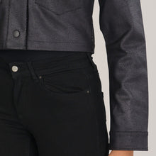 Load image into Gallery viewer, Womens Black Twill Jacket
