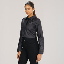 Load image into Gallery viewer, Womens Black Twill Jacket
