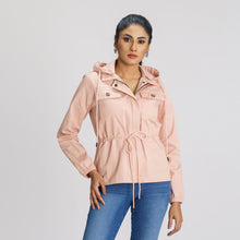 Load image into Gallery viewer, Womens Rose Peach Twill Jacket
