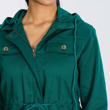 Load image into Gallery viewer, Womens Forest Green Twill Jacket
