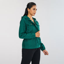 Load image into Gallery viewer, Womens Forest Green Twill Jacket
