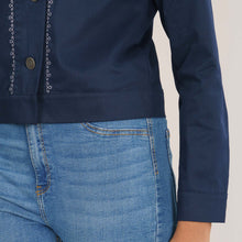 Load image into Gallery viewer, Womens Navy Twill Jacket
