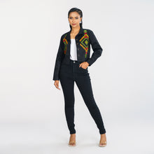 Load image into Gallery viewer, Womens Black Twill Jacket
