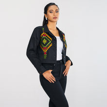 Load image into Gallery viewer, Womens Black Twill Jacket
