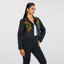 Load image into Gallery viewer, Womens Black Twill Jacket
