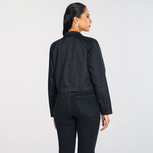 Load image into Gallery viewer, Womens Black Twill Jacket
