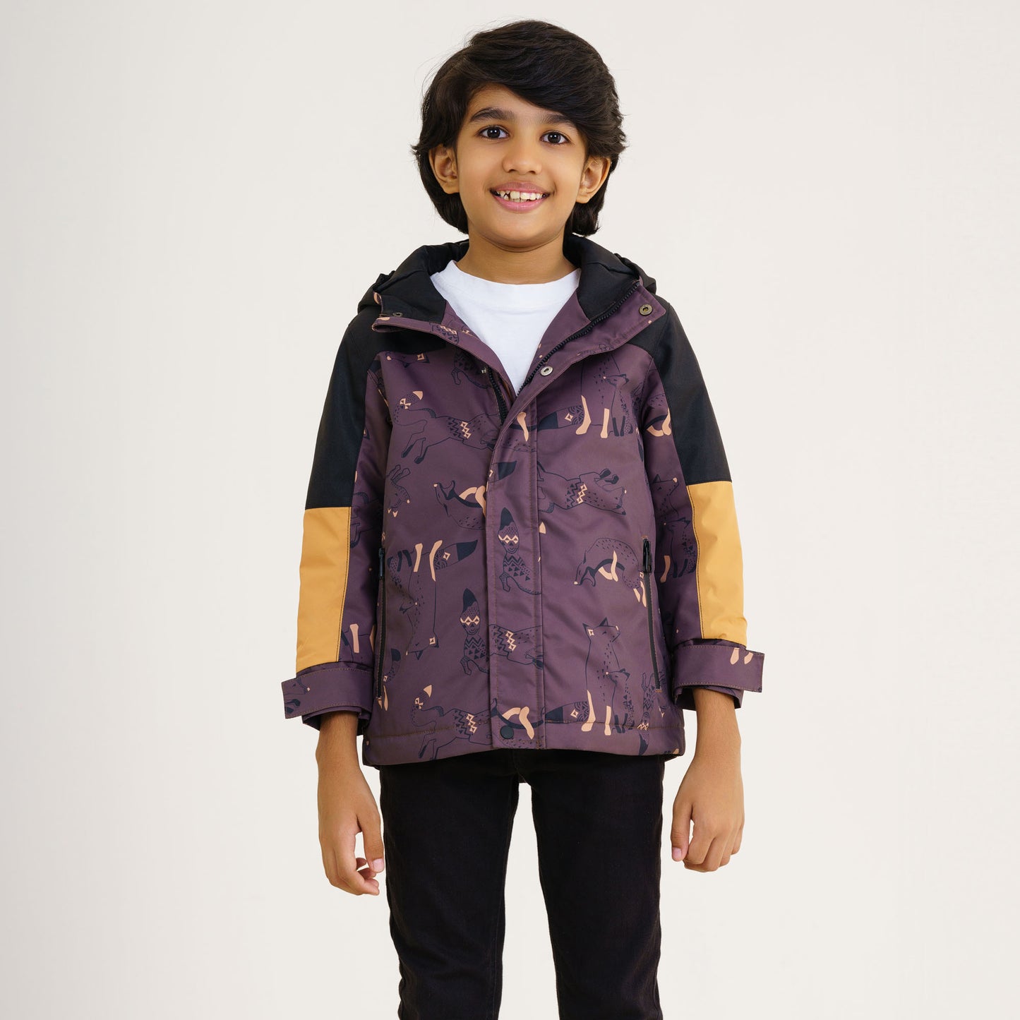 Baby Boys Black Brown Windbreaker
