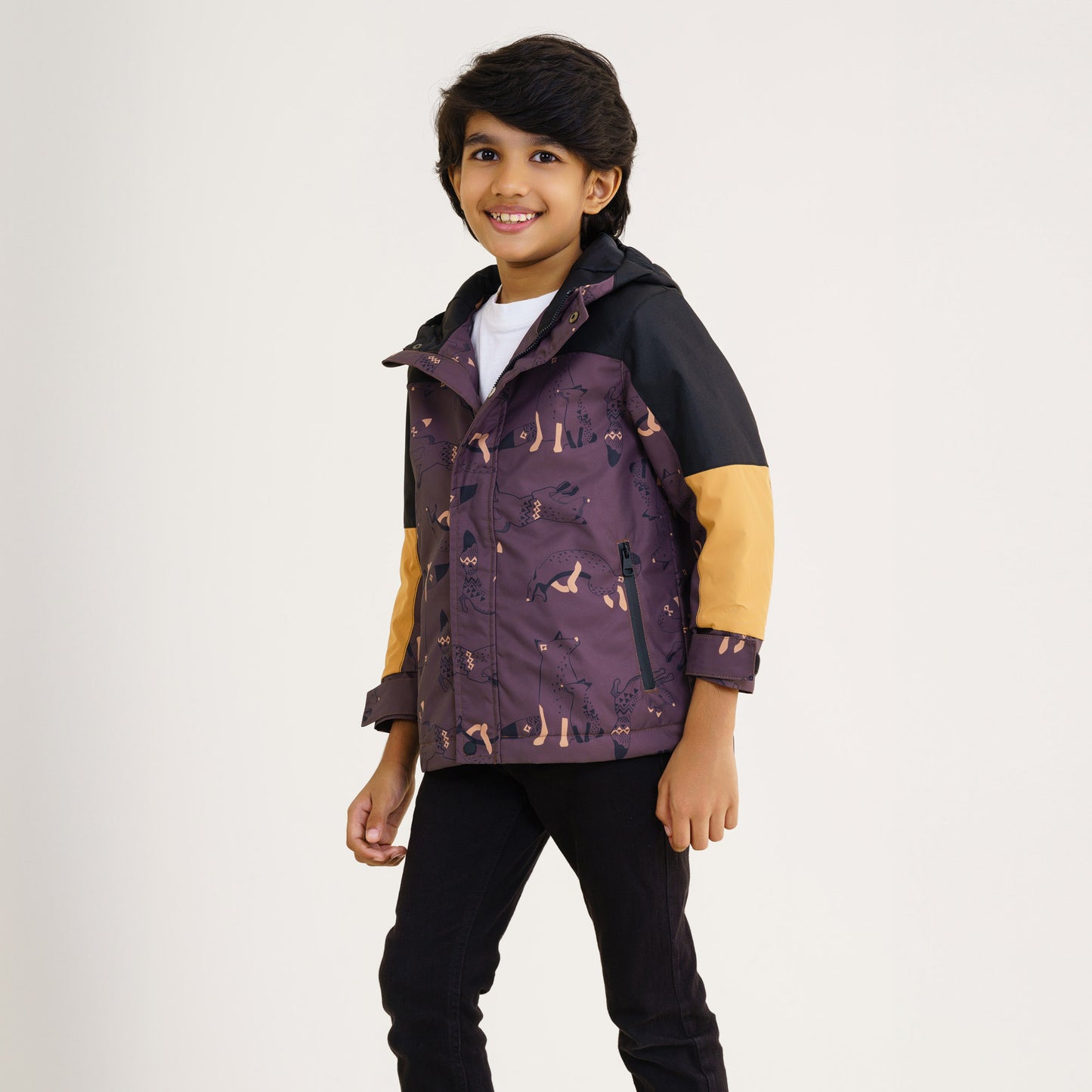 Baby Boys Black Brown Windbreaker