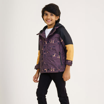 Baby Boys Black Brown Windbreaker