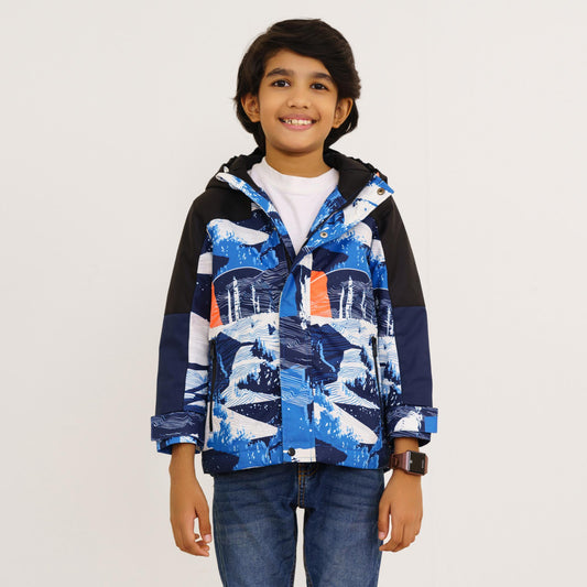 Baby Boys Blue White Windbreaker