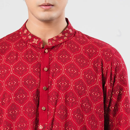 Men Viscose Ethnic Panjabi