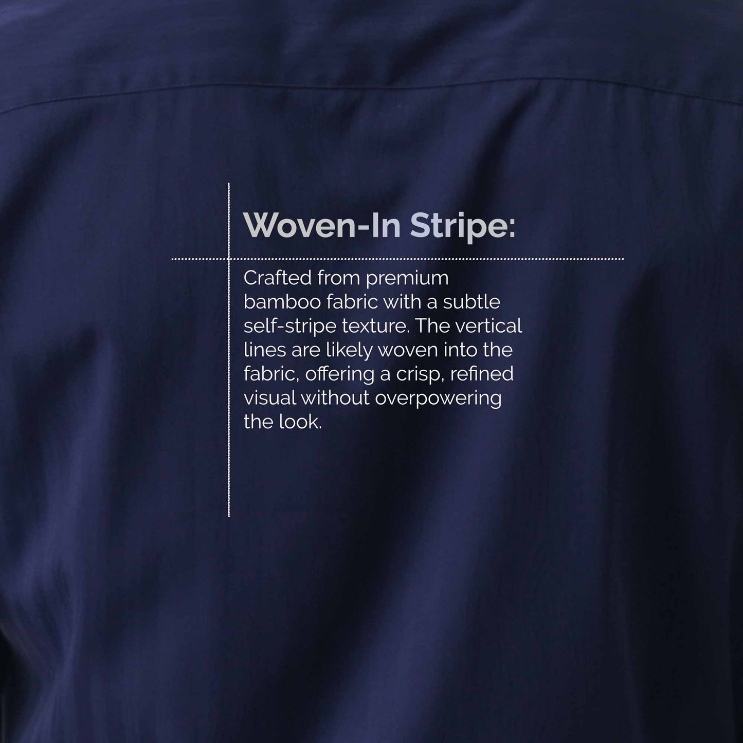 Mens Navy Blue Semi Formal Shirt