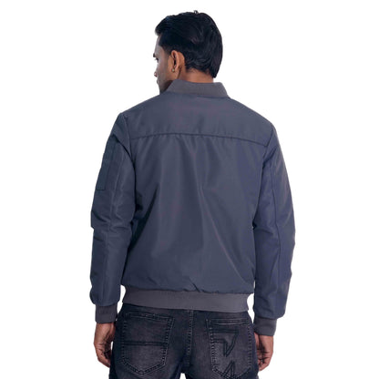 Mens Grey Bomber Jacket