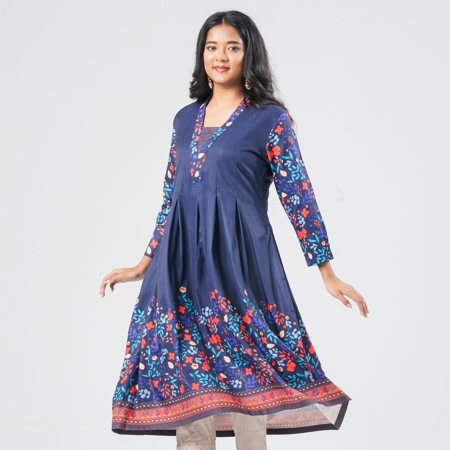 Women’s Crape Cotton Georgette Kurti