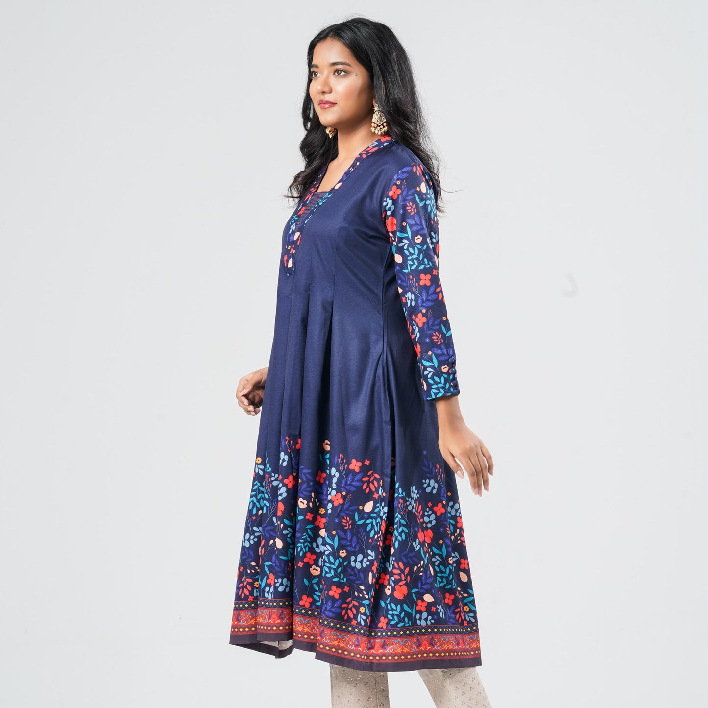 Women’s Crape Cotton Georgette Kurti