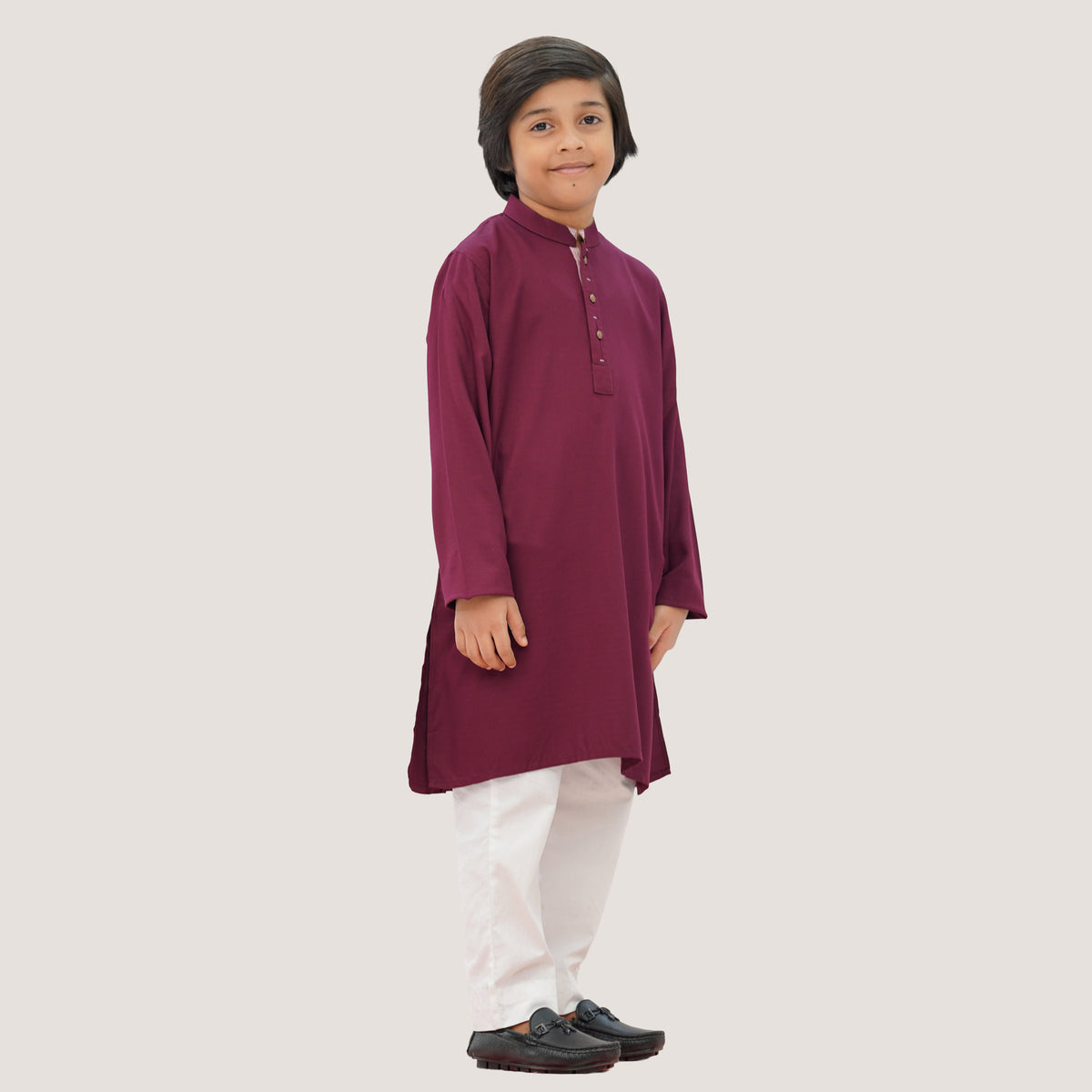 Boys' Maroon Panjabi