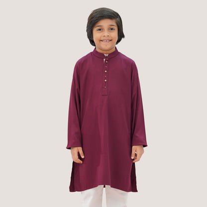 Boys' Maroon Panjabi