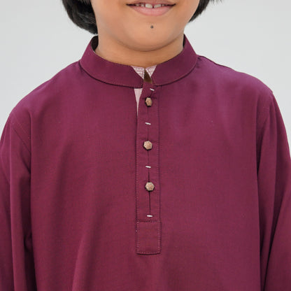 Boys' Maroon Panjabi