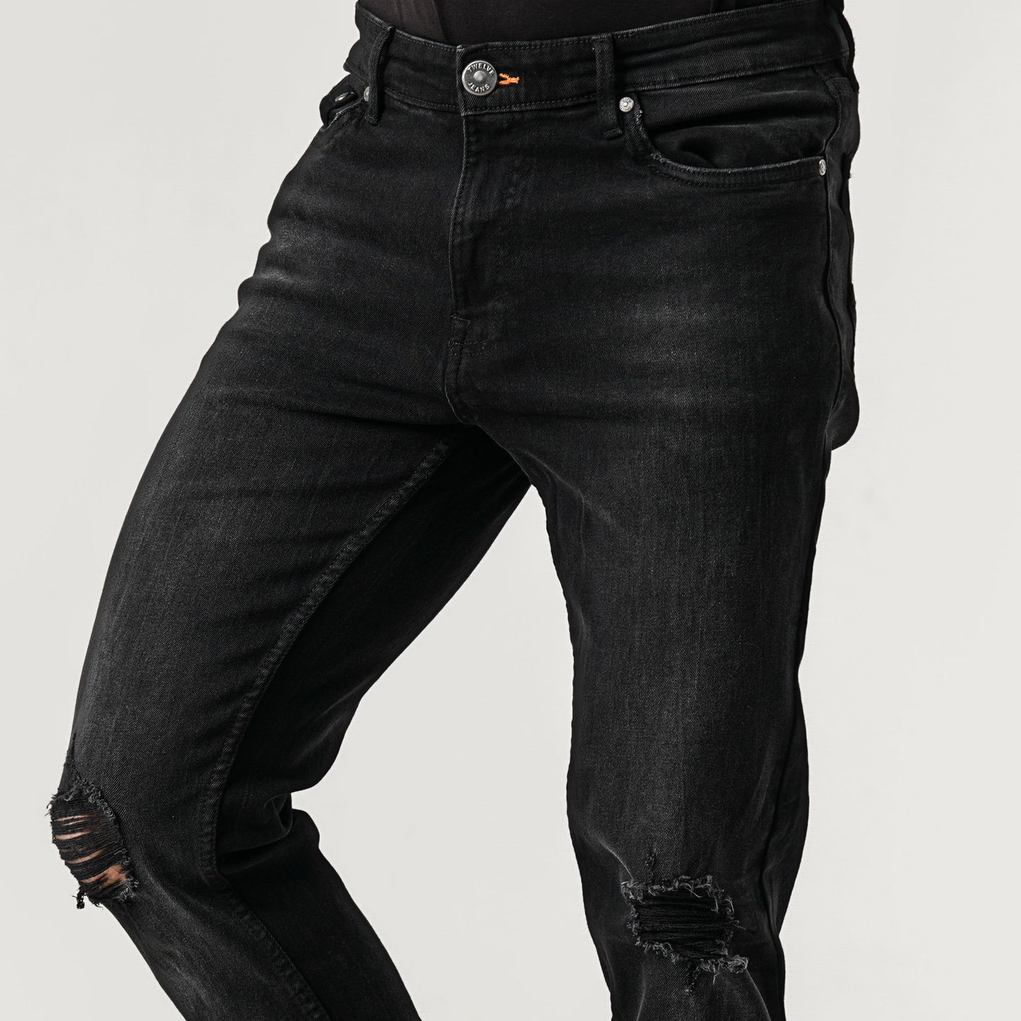 Mens Black Denim
