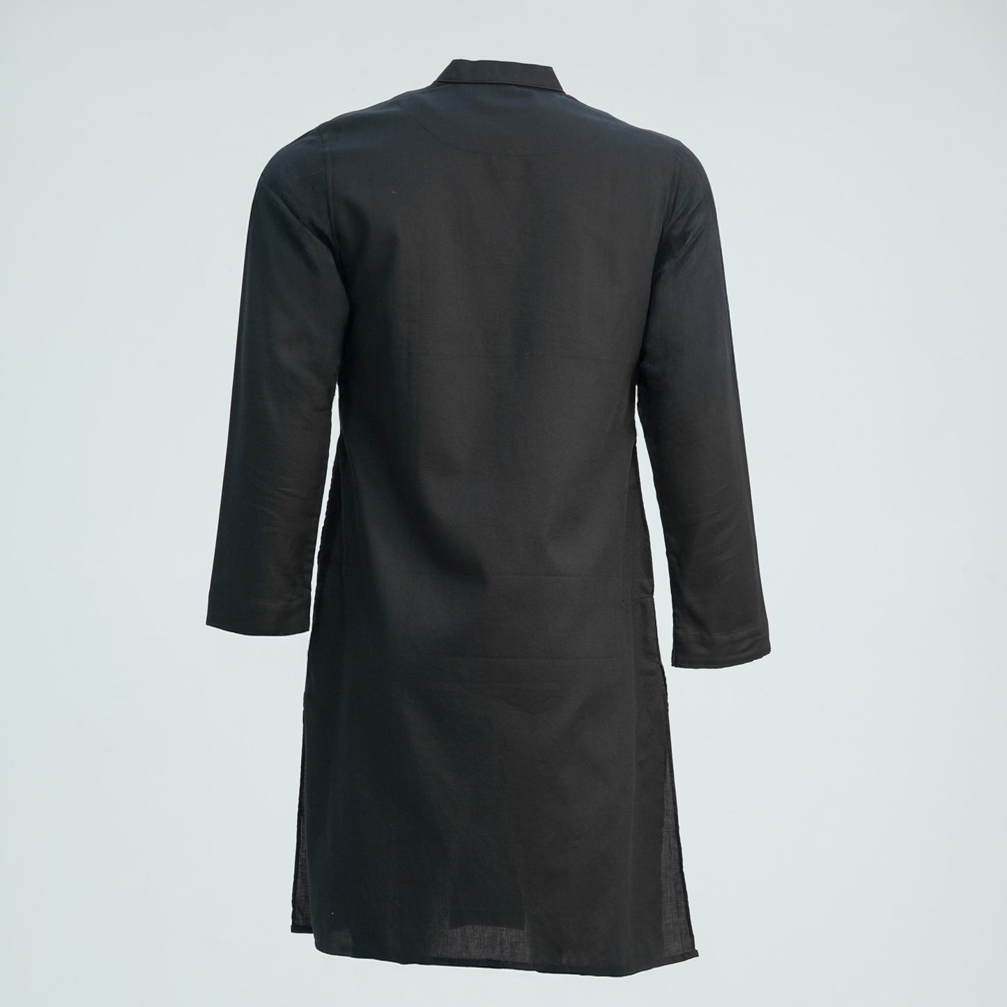 Mens Black Basic Panjabi