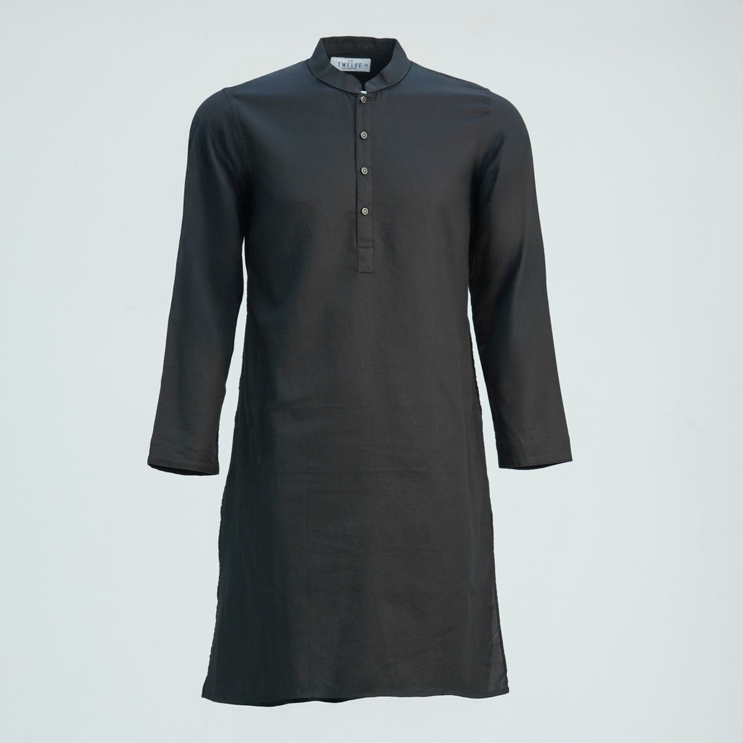 Mens Black Basic Panjabi