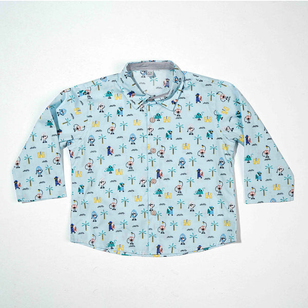 NEW BORN BOYS 2 PCS-SKY PRINT