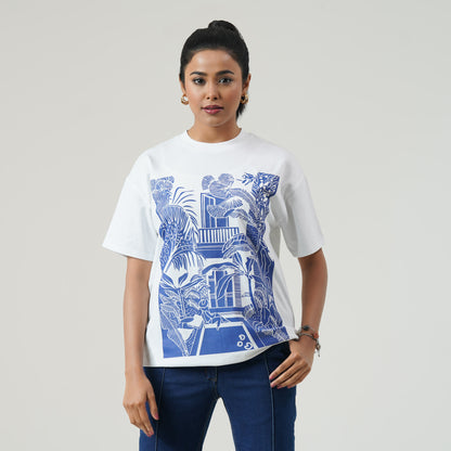 Womens White Oversize T-Shirt
