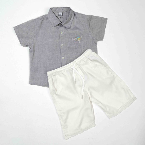 Newborn Boys Ash 2-Piece Set