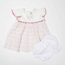 Load image into Gallery viewer, NEW BORN GIRLS FROCK-WHITE
