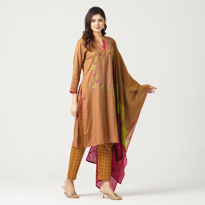 Women’s Viscose Embroidery Three Set