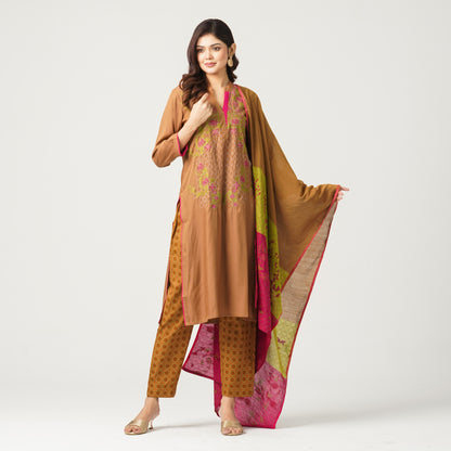 Women’s Viscose Embroidery Three Set