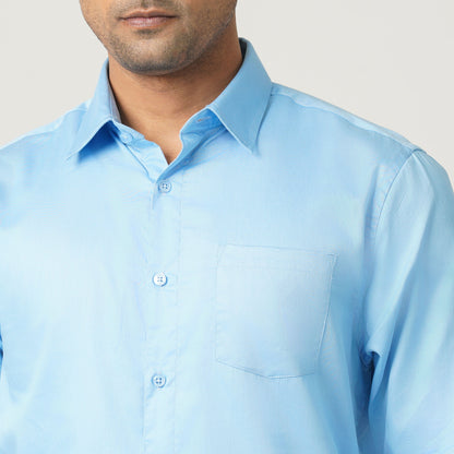 Men’s Satin Lycra Formal Shirt