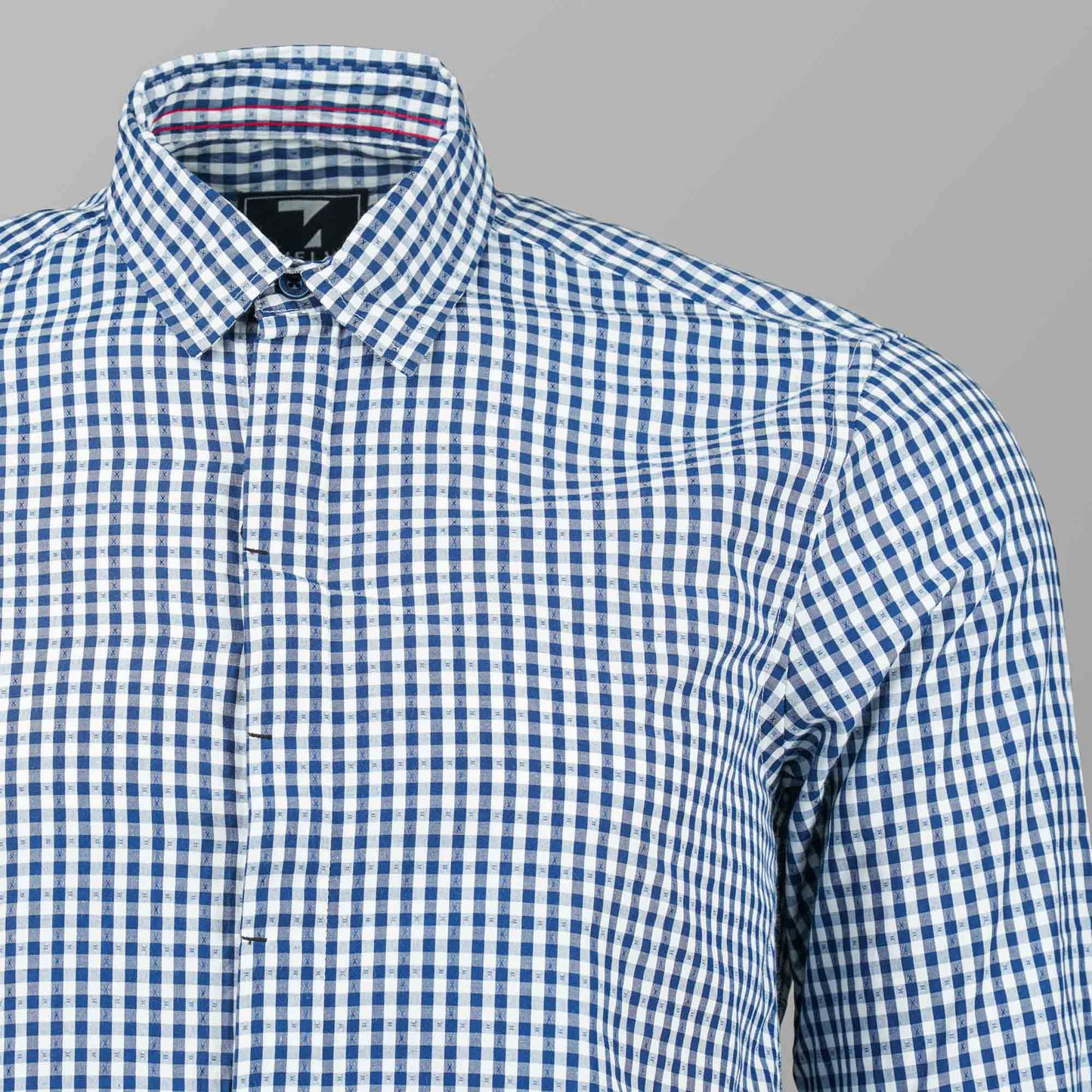 Mens Navy & White Shirt